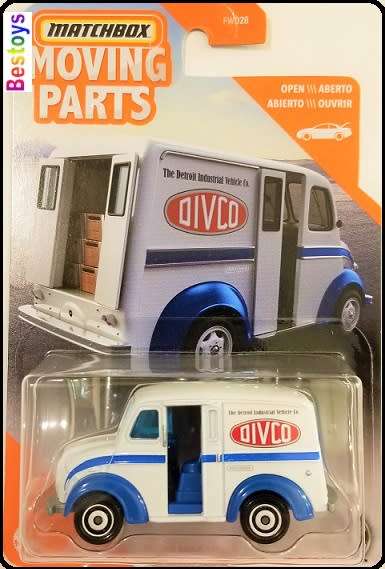 Matchbox Diecast Model Car Moving Parts Divco Milk Truck Van 1/64 scale new in pack