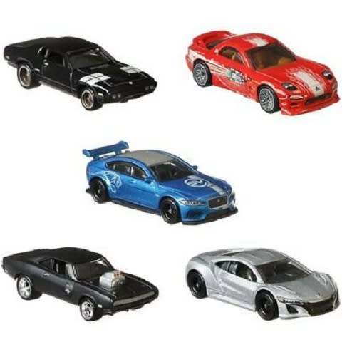 Hot Wheels Hotwheels Diecast Model Car Set Fast & Furious Full Force Movie Film TV Dodge Honda Mazda