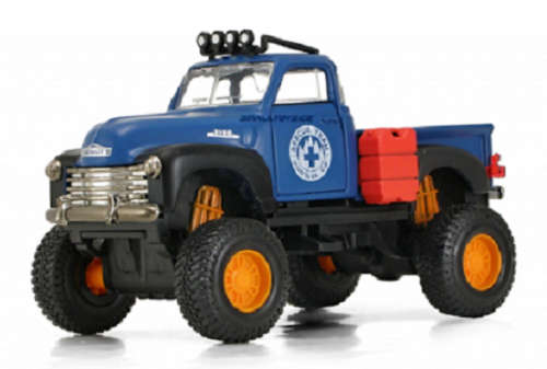 Maisto Model Car 4x4 Rebels Chevy Chevrolet 3100 Pickup 1953 `Rescue` 1/36 scale