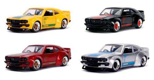 JADA Diecast Model Car Japan JDM Tuners 30958 Mazda RX 3 RX3 1974 1/32 scale new in pack