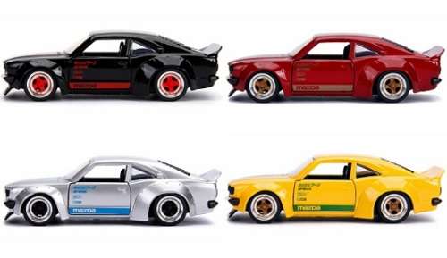 JADA Diecast Model Car Japan JDM Tuners 30958 Mazda RX 3 RX3 1974 1/32 scale new in pack