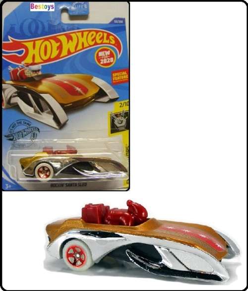 Hotwheels Hot Wheels Diecast Model Car First Ed 2020 53/250 Rockin Santa Sled Experimotors 1/64 sc