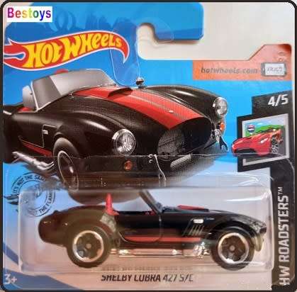 Hotwheels Hot Wheels Diecast Model Car 2020 191 / 250 Shelby Cobra 427 SC Roadsters 1/64 scale new