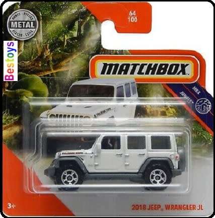 Matchbox Diecast Model Car 2020 64 / 100 Jeep Wrangler JL 2018 Jungle 1/64 scale new in pack