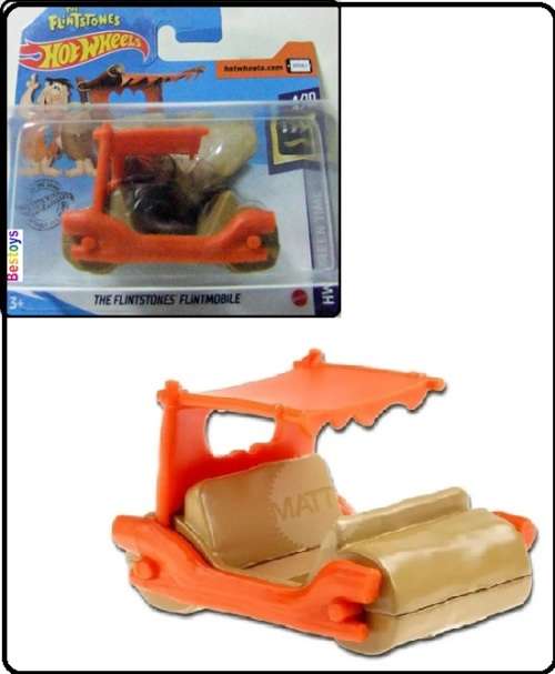 Hotwheels Hot Wheels Diecast Model Car 2020 235 / 250 Flintstones Flintmobile TV Screen Time new
