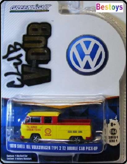 Greenlight Diecast Model Car VDub Series VW Volkswagen Kombi T2 T 2 Pickup 1976 "Shell" 1/64 scale