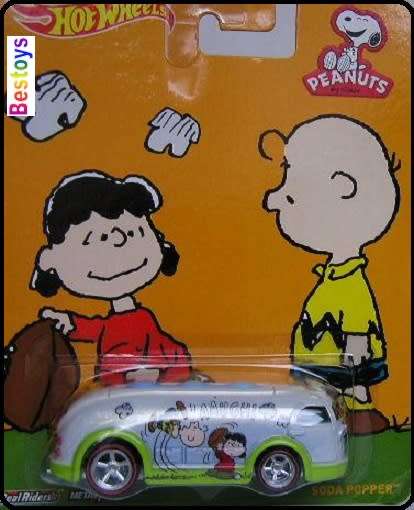 Hotwheels Hot Wheels Diecast Model Car Pop Culture Peanuts Comic Series Soda Popper new in pack