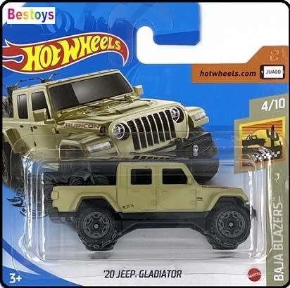 Hotwheels Hot Wheels Diecast Model Car 2020 157 / 250 Jeep Gladiator 2020 + 2 Motorbikes Baja Blazer