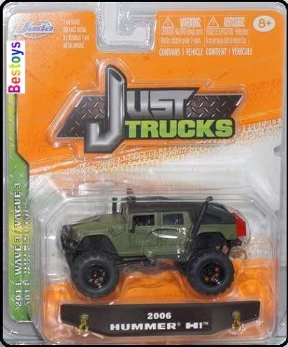 JADA Diecast Model Car Trucks Series Hummer H 1 H1 2006 1/64 scale new in pack