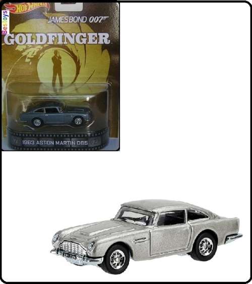 Hotwheels Hot Wheels Diecast Model Car Retro James Bond Goldfinger Aston Martin DB 5 DB5 1/64 scale