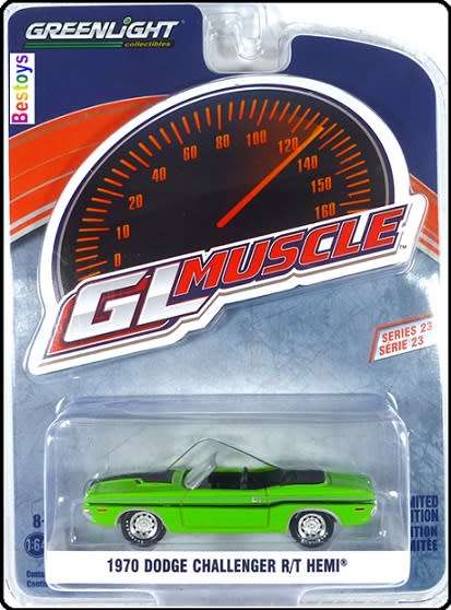 Greenlight Diecast Model Car Muscle Dodge Challenger RT Hemi 1970 1/64 scale new in pack