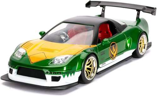 JADA Diecast Model Car 31909 Honda NSX Type R Japan Spec 2002 + Green Ranger Power Rangers Figurine