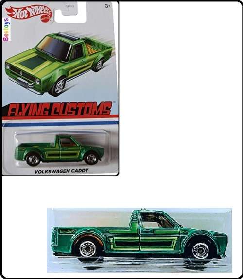 Hotwheels Hot Wheels Diecast Model Car Flying Customs VW Volkswagen Caddy Pickup 1/64 scale
