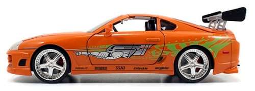 JADA Diecast Model Car 97168 Movie Film TV Fast & Furious Toyota Supra Brian 1/24 scale new in pack