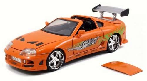 JADA Diecast Model Car 97168 Movie Film TV Fast & Furious Toyota Supra Brian 1/24 scale new in pack