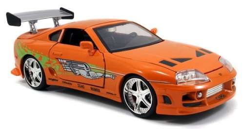 JADA Diecast Model Car 97168 Movie Film TV Fast & Furious Toyota Supra Brian 1/24 scale new in pack