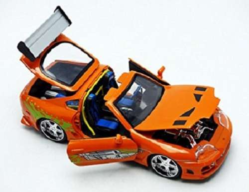 JADA Diecast Model Car 97168 Movie Film TV Fast & Furious Toyota Supra Brian 1/24 scale new in pack