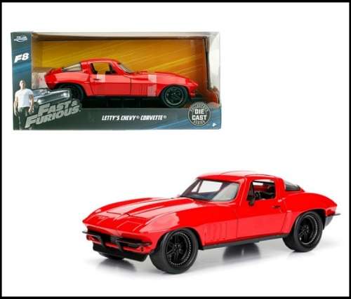 JADA Diecast Model Car Chevy Chevrolet Corvette Letty Fast & Furious 8 Movie Film TV 1/32 scale new