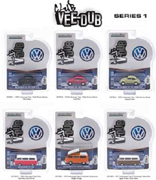 Greenlight Diecast Model Car VDub Series VW Volkswagen Beetle Type 1 Split Window 1938 1/64 scale ne