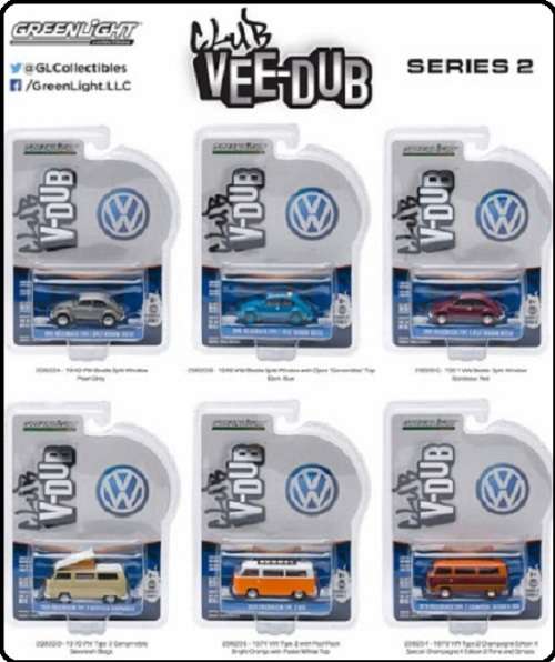 Greenlight Diecast Model Car VDub Series VW Volkswagen Kombi T2 T 2 Bus 1978 1/64 scale new in pack
