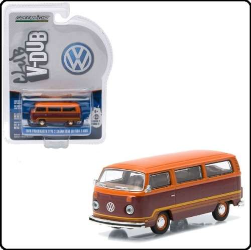 Greenlight Diecast Model Car VDub Series VW Volkswagen Kombi T2 T 2 Bus 1978 1/64 scale new in pack