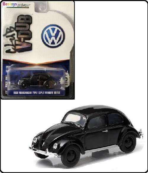 Greenlight Diecast Model Car VDub Series VW Volkswagen Beetle Type 1 Split Window 1938 1/64 scale ne