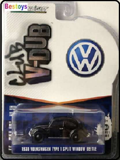 Greenlight Diecast Model Car VDub Series VW Volkswagen Beetle Type 1 Split Window 1938 1/64 scale ne