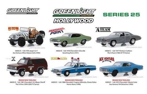 Greenlight Diecast Model Car Hollywood Chevy Chevrolet Chevelle 1970 Vanishing Point Movie1/64 scale