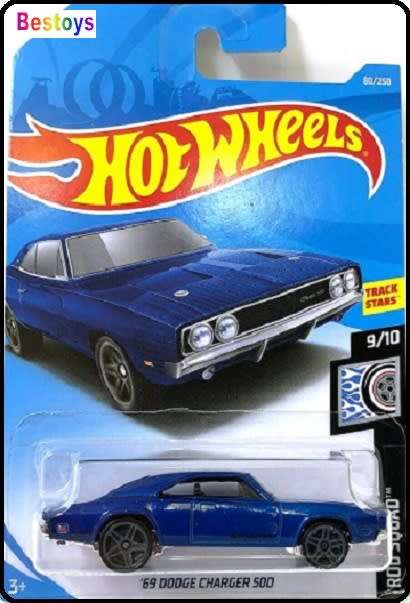Hotwheels Hot Wheels Diecast Model Car 2019 80/250 Dodge Charger 500 1969 Rod Squad 1/64 scale new
