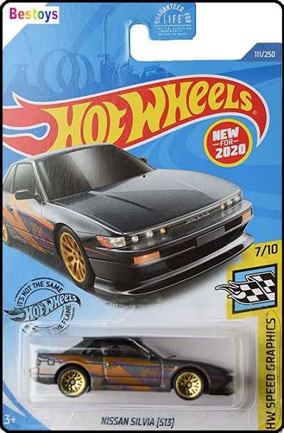 Hot Wheels Hotwheels Model Car First Ed 2020 111/250 Nissan Silvia S13 Speed Graphics 1/64 scale