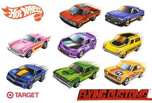 Hotwheels Hot Wheels Diecast Model Car Flying Customs Chevy Chevrolet Nova 1968 1/64 scale new n pac