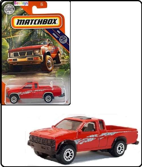 Matchbox Diecast Model Car 2020 62 / 100 Nissan Hardbody Pickup D21 1995 Jungle 1/64 scale new