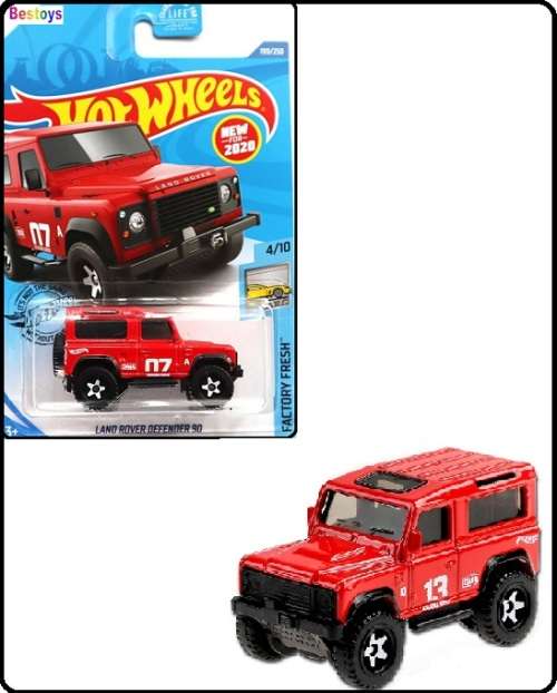 Hotwheels Hot Wheels Diecast Model Car First Ed 2020 199 / 250 Land Rover Defender 90 No 7 1/64 scal