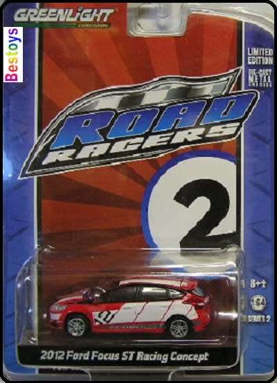Greenlight Diecast Model Car Road Racers Ford Focus ST Racing Concept 2012 No 12 1/64 scale