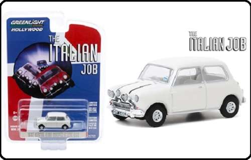 Greenlight Diecast Model Car Hollywood Austin Mini Cooper S 1275 Mk 1 1967 Italian Job Movie Film TV