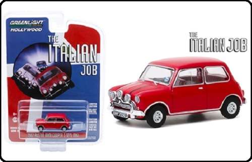 Greenlight Diecast Model Car Hollywood Austin Mini Cooper S 1275 Mk 1 1967 Italian Job Movie Film TV
