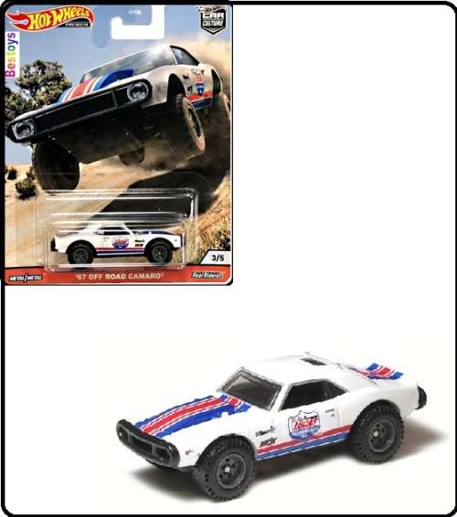 Hotwheels Hot Wheels Diecast Model Car Culture Wild Terrain Chevy Chevrolet Camaro 1967 Motorsport O