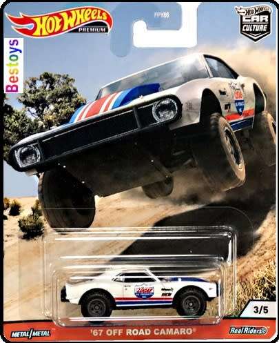 Hotwheels Hot Wheels Diecast Model Car Culture Wild Terrain Chevy Chevrolet Camaro 1967 Motorsport O
