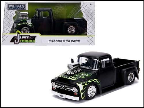 JADA Diecast Model Car 30716 Trucks Ford F 100 F100 Pickup 1956 with Blower 1/24 scale new in pack