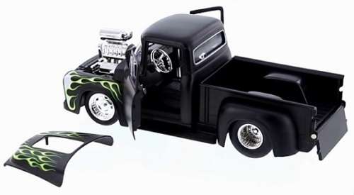 JADA Diecast Model Car 30716 Trucks Ford F 100 F100 Pickup 1956 with Blower 1/24 scale new in pack