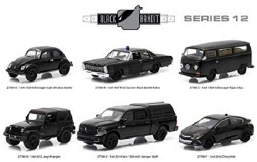 Greenlight Diecast Model Car Black Bandit Series Chevy Chevrolet Volt 2016 1/64 scale new in pack
