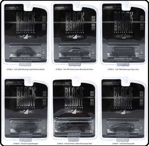 Greenlight Diecast Model Car Black Bandit Series Chevy Chevrolet Volt 2016 1/64 scale new in pack