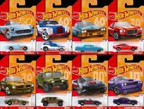Hotwheels Hot Wheels Diecast Model Car Decades Series Dodge Challenger SRT 2015 /64 scale new in pac