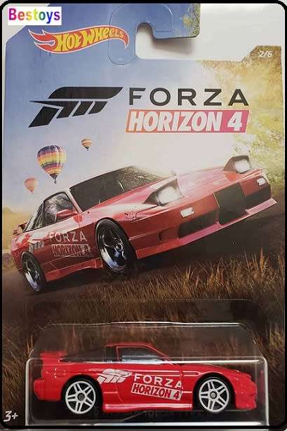 Hotwheels Hot Wheels Diecast Model Car Forza Horizon 4 Motorsport Gaming Nissan 180 SX Type X 1996