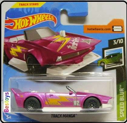 Hotwheels Hot Wheels Diecast Model Car 2019 86/250 Track Manga Speed Blur 1/64 scale