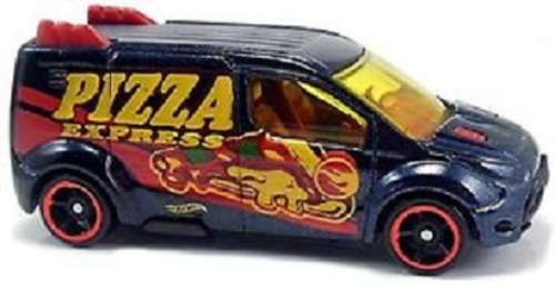 Hotwheels Hot Wheels Diecast Model Car Treasure Hunt 2017 Ford Transit Connect "Pizza" 1/64 scale