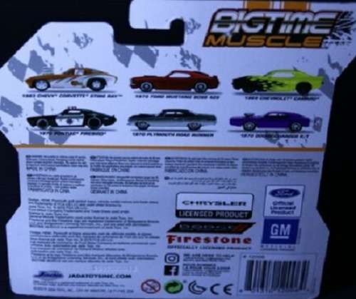 JADA  Diecast Model Car Bigtime Muscle Dodge Charger RT 1970 1/64 scale new in pack