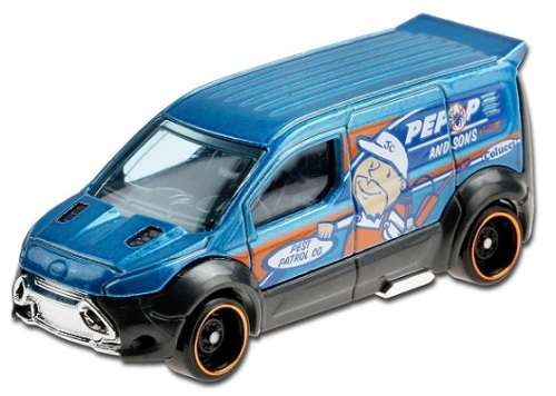Hotwheels Hot Wheels Diecast Model Car 2021 7/250 Ford Transit Connect Van `Pepop` Metro 1/64 scale