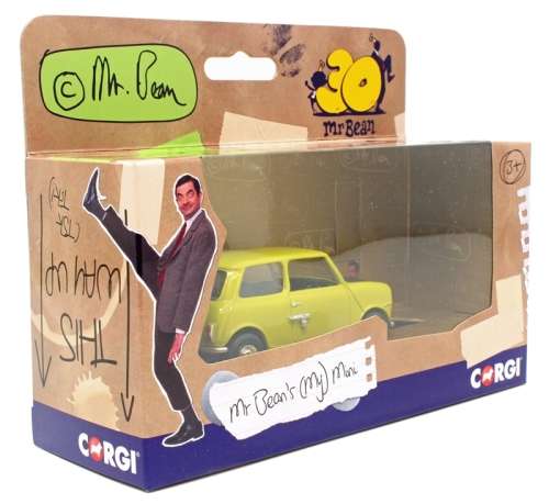 Corgi Hornby Classic Diecast Model Car CC82115 Mini Cooper Mr Bean Movie Film TV 30 yrs Anniv 1/36