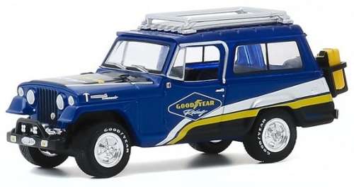 Greenlight Diecast Model Car Running on Empty Jeep Jeepster Commando Offroad 1967 `Good Year` 1/64 s